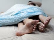 Czech Soles - Two Girls Worshiping Their BIG Feet In Bed (Lesbian Feet, Foot Worship) 