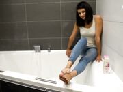 Czech Soles - Walking Barefoot And Getting Her Sexy Soles Very Dirty¡ (Dirty Feet, Long Toes, Tiny Tina Feet) 