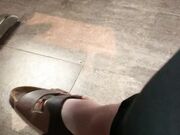 Freckled Feet -  quick shoe dangle from brunch yesterday1324