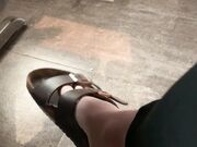 Freckled Feet -  quick shoe dangle from brunch yesterday1324