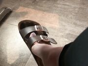 Freckled Feet -  quick shoe dangle from brunch yesterday1324