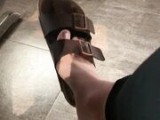 Freckled Feet -  quick shoe dangle from brunch yesterday1324
