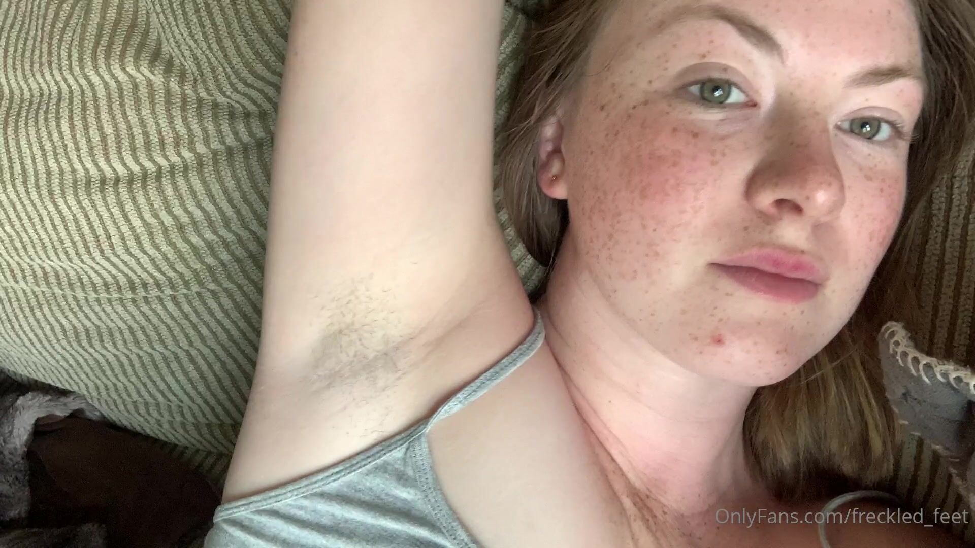 Freckled Feet - Armpit lovers  Do you prefer shaven, stubbly