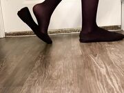 Freckled Feet - Black flats shoe play but this time with bla