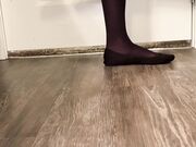 Freckled Feet - Black flats shoe play but this time with bla