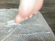 Freckled Feet - Bubble wrap pop ASMR Fun fact  whenever I ge