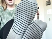 Freckled Feet - Do I have any dirty sock   humiliation lover