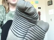 Freckled Feet - Do I have any dirty sock   humiliation lover