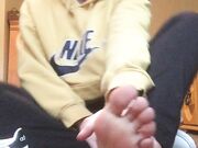 Freckled Feet - er wondered what my shoes feet smelled like 