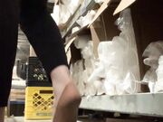 Freckled Feet - his was a risky one   Two people walked in w