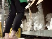 Freckled Feet - his was a risky one   Two people walked in w