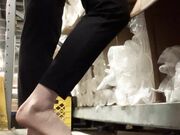 Freckled Feet - his was a risky one   Two people walked in w