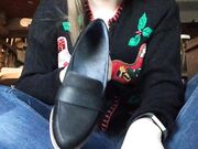 Freckled Feet - hy, yes, it was ugly Christmas sweater day a