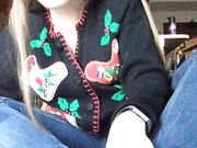 Freckled Feet - hy, yes, it was ugly Christmas sweater day a
