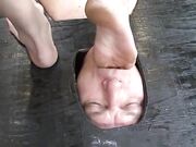 Goddess humiliates her slave with her hot sweaty feet
