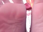 Ludella Hahn-Stockings worship