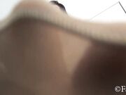 Secretary sweaty nylon feet worship 2