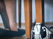 Two Girl's Tired & Smelly Nylon Feet