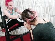 Forced foot worship (feet extreme)