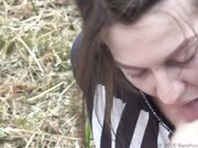 Lesbian park foot worship