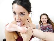 Menina de pés lindos