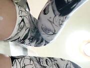 Anime stockings feet