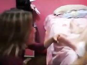 Two Brazilian teen girls with foot fetish worship