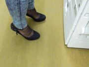 Office nylon feet-Wear after 8h pumps,footprint carpet