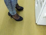 Office nylon feet-Wear after 8h pumps,footprint carpet