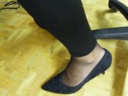 Office nylon feet-Sweat footprint on the office chair