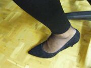 Office nylon feet-Sweat footprint on the office chair