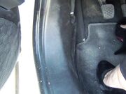 Office nylon feet-My feet after driving