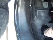 Office nylon feet-My feet after driving