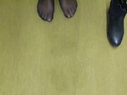 Office nylon feet-Dirty Ankle Boots