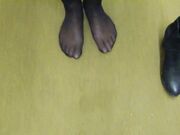 Office nylon feet-Dirty Ankle Boots