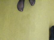 Office nylon feet-Dirty Ankle Boots