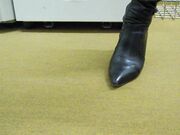 Office nylon feet-My old leather boots