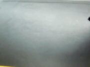 Office nylon feet-Moist sweaty footprints