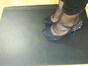 Office nylon feet-Moist footprint