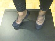 Office nylon feet-Moist footprint