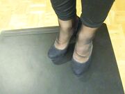 Office nylon feet-Moist footprint