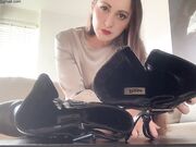 Sophia Del Ray-Boots and sweaty stockings sniff