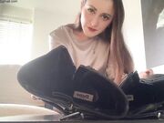 Sophia Del Ray-Boots and sweaty stockings sniff