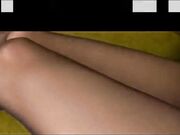 Chinese Girl's Perfect Pantyhose Feet Tease