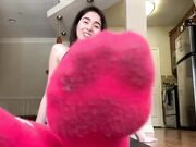 Stinky Pink Socks Feet