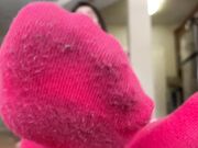 Stinky Pink Socks Feet