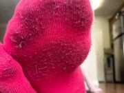 Stinky Pink Socks Feet