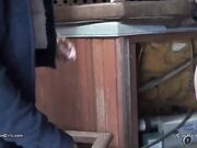 Princess Jeanie - human foot stool and ashtray