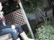 Princess Jeanie - human foot stool and ashtray