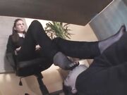 Mistress Maria Foot fetish office